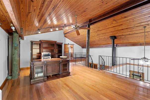 Home Office, Interior, Wooden Beams, Wooden Ceilings, Wood Texture Flooring