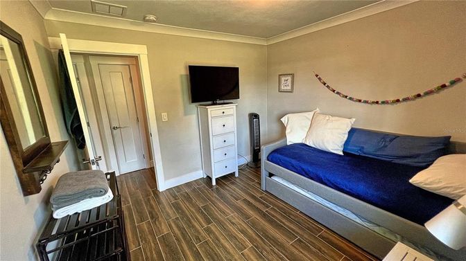 Bedroom, Interior, Wood Texture Flooring