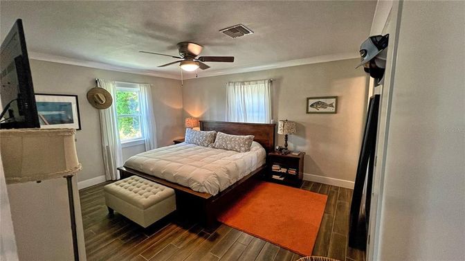 Bedroom, Interior, Wood Texture Flooring