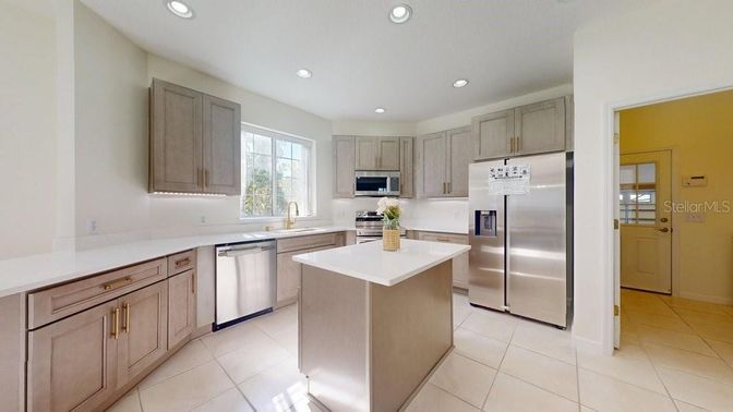 Interior, Kitchen, Recessed Lighting, Stainless Steel Appliances