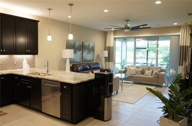 Interior, Kitchen, Living room, Pendant Lights, Recessed Lighting