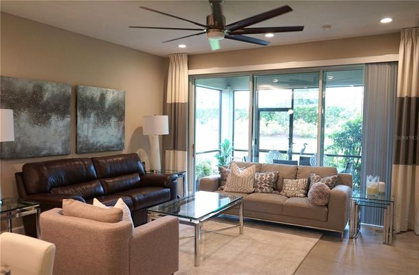 Interior, Living room, Recessed Lighting