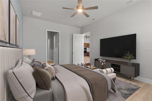 Bedroom, Interior, Wood Texture Flooring