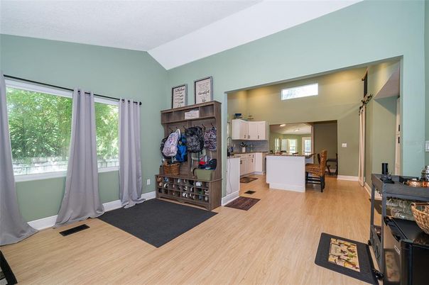 Interior, Kitchen, Wood Texture Flooring