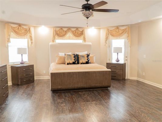 Bedroom, Interior, Wood Texture Flooring