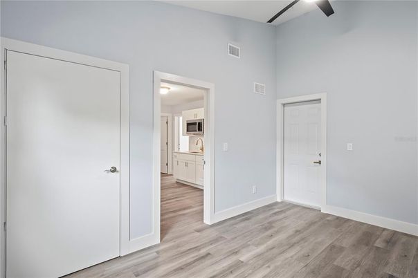 Empty room, Interior, Kitchen, Wood Texture Flooring