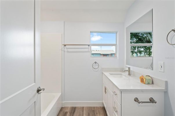 Bathroom, Interior, Wood Texture Flooring