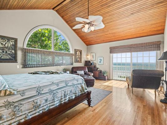 Bedroom, Interior, Wooden Ceilings, Wood Texture Flooring