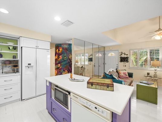 Interior, Kitchen, Living room, Recessed Lighting