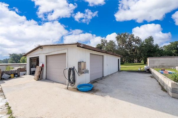Backyard, Detached Garage, Exterior