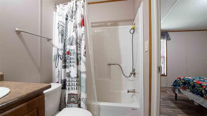 Bathroom, Interior, Wood Texture Flooring