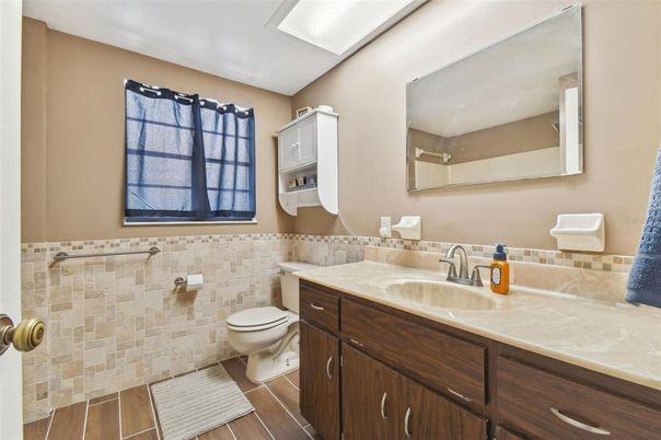 Bathroom, Interior, Wood Texture Flooring