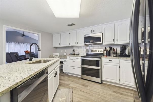 Interior, Kitchen, Wood Texture Flooring