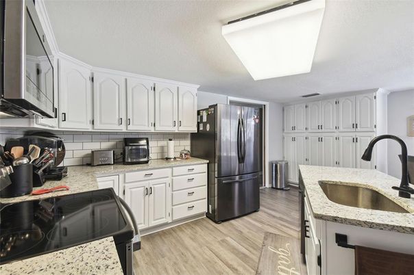 Interior, Kitchen, Wood Texture Flooring