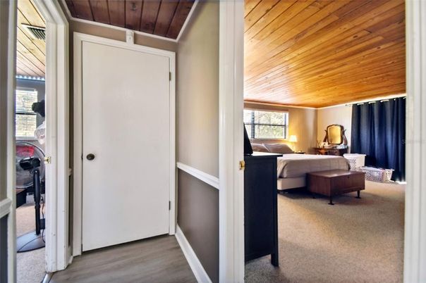 Bedroom, Interior, Wooden Ceilings, Wood Texture Flooring