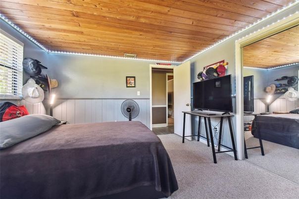 Bedroom, Interior, Wooden Ceilings