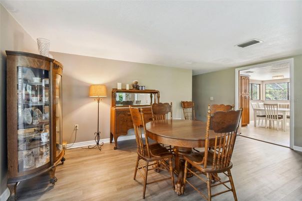 Dining room, Interior, Wood Texture Flooring