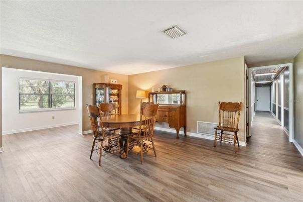 Dining room, Interior, Wood Texture Flooring