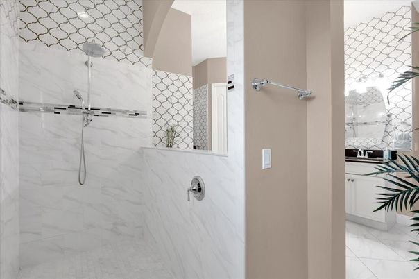 Bathroom, Interior, Marble Walls