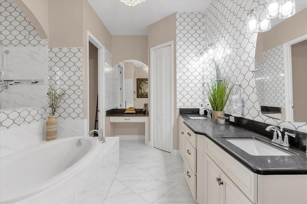 Bathroom, Dual Sink Vanities, Interior, Marble