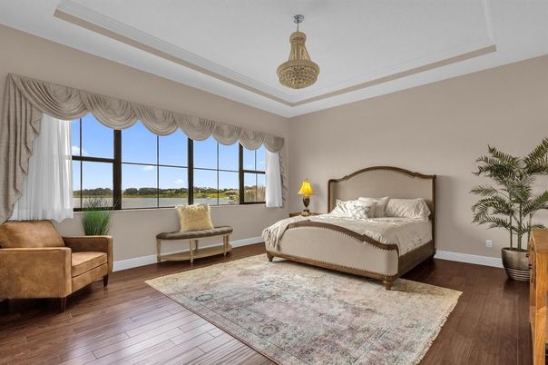 Bedroom, Interior, Water, Wood Texture Flooring