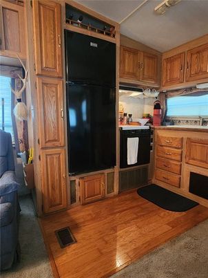 Interior, Kitchen, Wood Texture Flooring