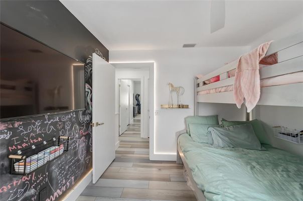 Bedroom, Interior, Wood Texture Flooring