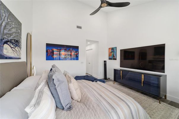 Bedroom, Interior, Recessed Lighting