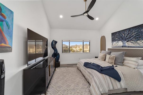 Bedroom, Interior, Recessed Lighting