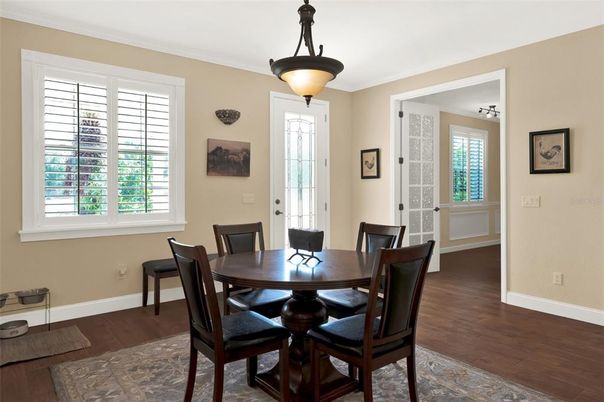 Dining room, Interior, Wood Texture Flooring