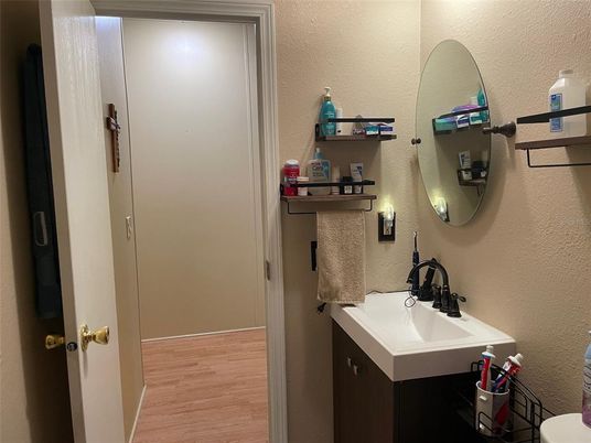 Bathroom, Interior, Wood Texture Flooring