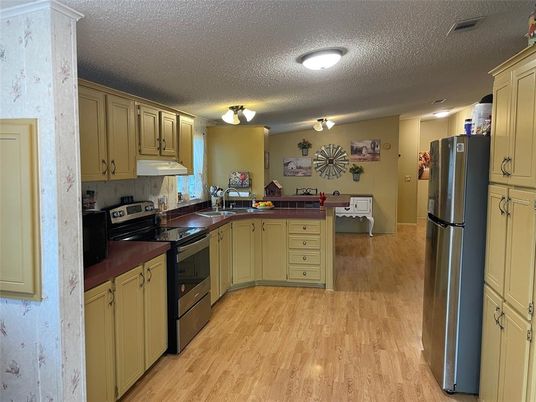 Interior, Kitchen, Wood Texture Flooring