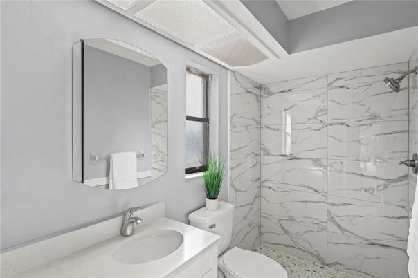 Bathroom, Interior, Marble Walls
