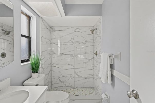Bathroom, Interior, Marble Walls