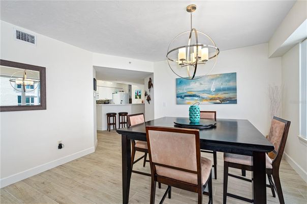 Chandelier, Dining room, Interior, Pendant Lights, Wood Texture Flooring