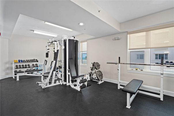 Fitness Equipment, Gym, Interior, Recessed Lighting