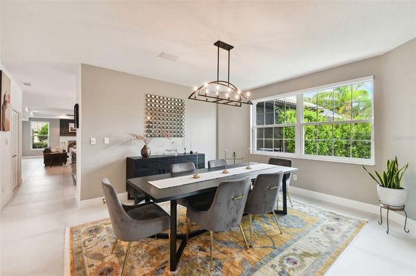 Dining room, Interior, Pendant Lights
