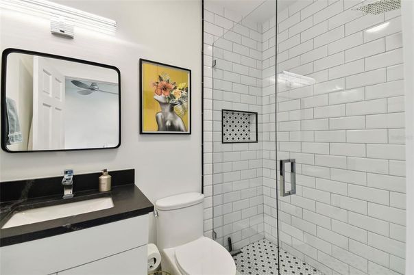 Bathroom, Glass Shower, Interior