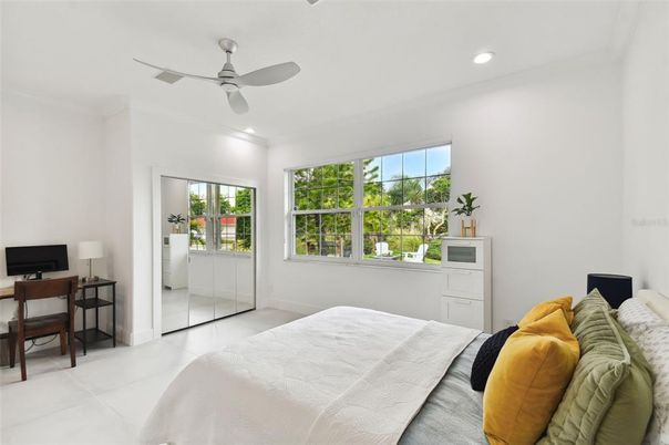 Bedroom, Interior, Recessed Lighting