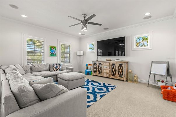 Interior, Living room, Recessed Lighting