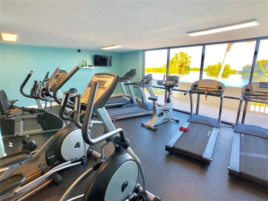 Fitness Equipment, Gym, Interior, Recessed Lighting