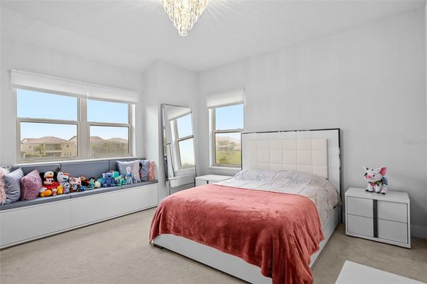 Bedroom, Chandelier, Interior