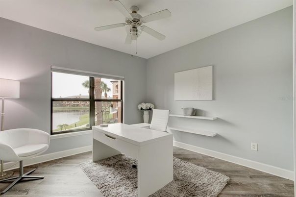 Home Office, Interior, Wood Texture Flooring
