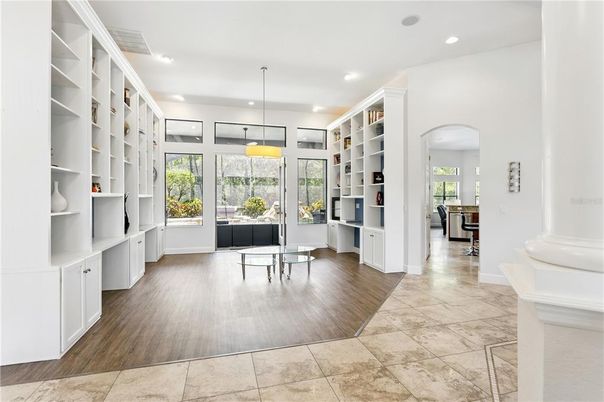 Interior, Pendant Lights, Recessed Lighting, Wood Texture Flooring
