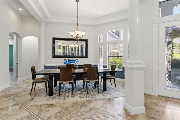 Chandelier, Dining room, Interior, Pendant Lights, Recessed Lighting