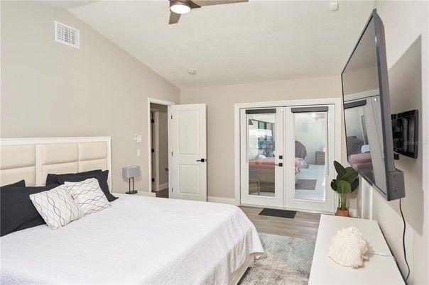Bedroom, Interior, Wood Texture Flooring