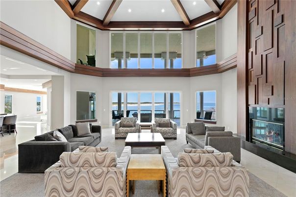 Fireplace, Interior, Living room, Recessed Lighting