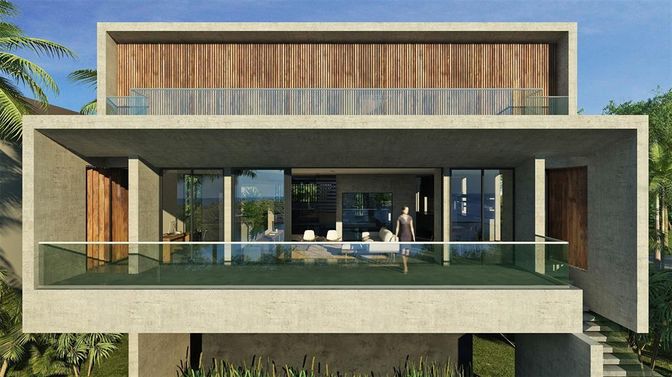 Exterior, Facade, Modern