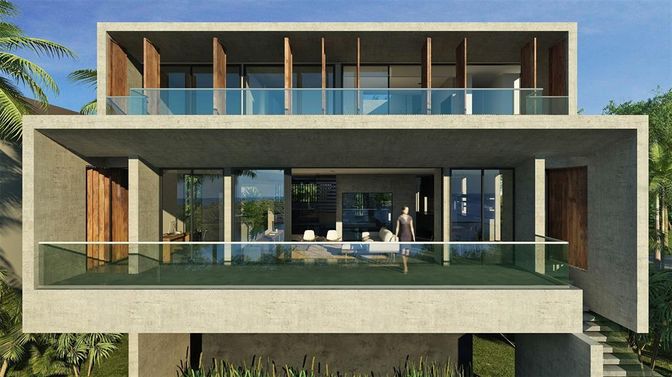 Exterior, Facade, Modern