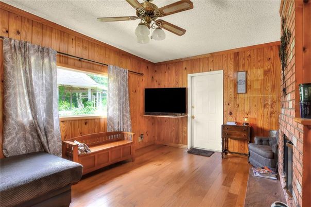 Fireplace, Interior, Wood Texture Flooring, Wooden Walls